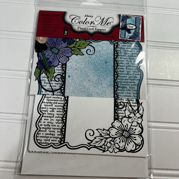 Hot Off The Press Color Me Card Toppers Lot of 4 packages - Picture 3 of 9